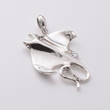 P1153 - 925 silver manta ray pendant