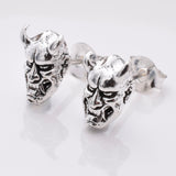 S839 - 925 silver El Diablo stud earrings