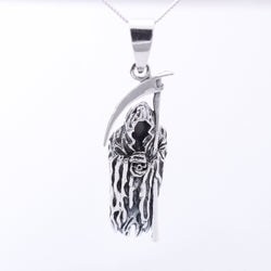 P1332 - 925 silver faceless reaper pendant