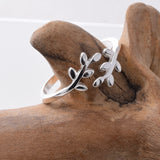 R254 - 925silver laurel leaf ring