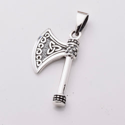 P1058 - 925 silver viking axe pendant