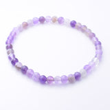 B094 - Amethyst stretch bead bracelet