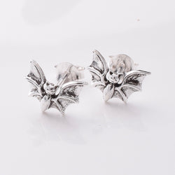 S943 - 925 silver bat stud earrings