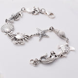 B043 - 925 silver sealife link bracelet