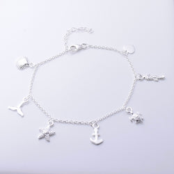 B068 - 925 silver sealife bracelet