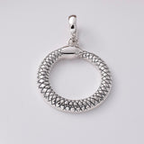 P1011 - 925 silver Ourobos pendant
