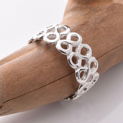R306 - 925 silver infiniti band ring