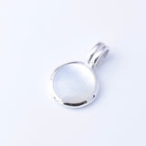 P1273 - 925 silver MOP oval pendant