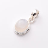 P1105 - 925 silver moonstone oval pendant