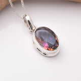 P1112 - 925 silver mystic topaz pendant