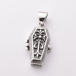 P1145 - 925 silver coffin locket