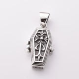 P1145 - 925 silver coffin locket