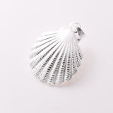 P1167 - 925 silver and f/w pearl scallop pendant