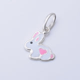 P1245 - 925 silver bunny pendant.