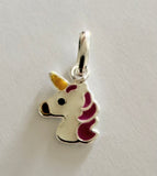 P1246 - 925 silver unicorn pendant.