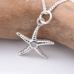 P987 - 925 silver and MOP starfish  pendant