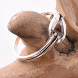 R090 - 925 silver knot loop design ring