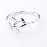 R266 - 925 silver laurel leaf ring