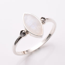 R329 - 925 silver moonstone marquis ring