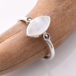 R329 - 925 silver moonstone marquis ring
