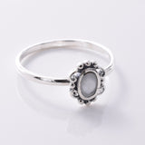 R207 - 925 Silver MOP setting ring