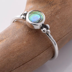R216 - 925 Silver Abalone setting ring