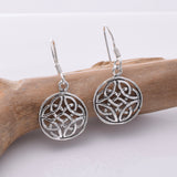 E663 - 925 Silver celtic knotwork earrings