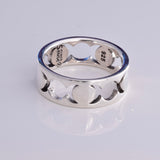 R147 - 925 Silver Triple moon band ring