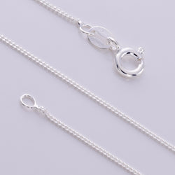 CB30-18 Silver Curb chain 18" length