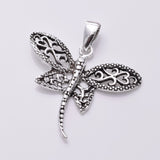 P801 - 925 Silver filigree dragonfly pendant
