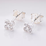 S719 - 925 Silver tiny flower stud earrings