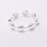 R172 - 925 silver band of discs ring