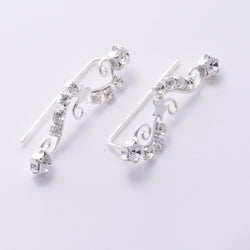 E693 - 925 & CZ climber earrings