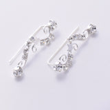 E693 - 925 & CZ climber earrings