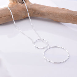 P835 - 925 Silver circle necklace