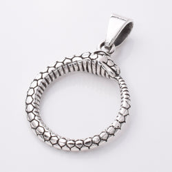 P948 - 925 Silver Ouroboros snake pendant