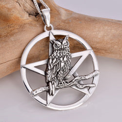 P442 - Owls Rest Silver pendant
