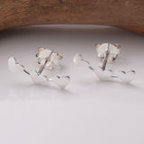 S363 - Triple contour design stud earrings