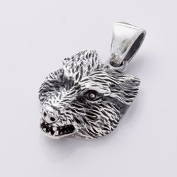 P884 - 925 Silver wolf pendant
