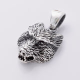 P884 - 925 Silver wolf pendant