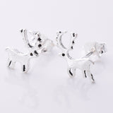 S710 - 925 Silver reindeer stud earrings