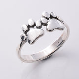 R211 - 925 double paw Silver ring