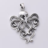 P912 - 925 Sterling Silver Kraken pendant