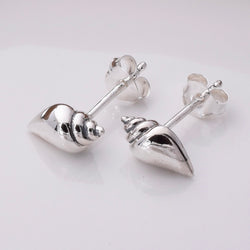 S767 - 925 silver seashell stud earrings