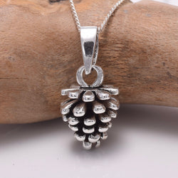 P776 - 925 Silver fir cone pendant
