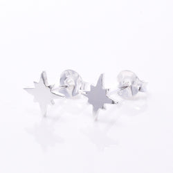 S676 - 925 Silver North star stud earrings
