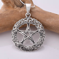 P942 - 925 Sterling silver pentagram pendant
