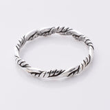 R242 - 925 silver braid twist ring