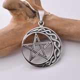 P941 - 925 Sterling silver celtic moon pendant