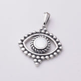 P951 - 925 silver and MOP eye pendant